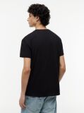 Μαύρο T-Shirt Με Κλασική Λαιμόκοψη Και Σημαία Tommy  Άνδρες