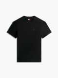 Μαύρο T-Shirt Με Κλασική Λαιμόκοψη Και Σημαία Tommy  Άνδρες