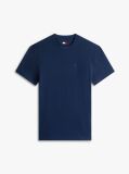 Μπλε T-Shirt Με Κλασική Λαιμόκοψη Και Σημαία Tommy  Άνδρες
