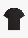 Μαύρο Slim T-Shirt Με Waffle Πλέξη Και Λογότυπο  Άνδρες