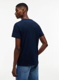 Μπλε Slim Βαμβακερό T-Shirt Με Signature Λογότυπο  Άνδρες
