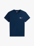 Μπλε Slim Βαμβακερό T-Shirt Με Signature Λογότυπο  Άνδρες