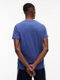 Μπλε Slim Βαμβακερό T-Shirt Με Signature Λογότυπο  Άνδρες