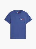Μπλε Slim Βαμβακερό T-Shirt Με Signature Λογότυπο  Άνδρες