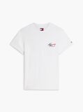 Άσπρο Slim Βαμβακερό T-Shirt Με Signature Λογότυπο  Άνδρες