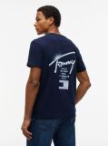 Μπλε T-Shirt Με Signature Πίσω Λογότυπο  Άνδρες