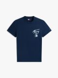 Μπλε T-Shirt Με Signature Πίσω Λογότυπο  Άνδρες