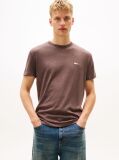 Brown Tonal Tommy Badge Jersey T-Shirt  Men