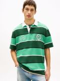 Multi Relaxed Fit Rugby Stripe Embroidery Polo Shirt  Men