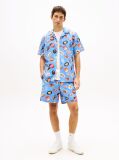 Multi Print Poplin Relaxed Bermuda Shorts  Men