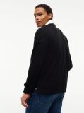 Black Tommy Badge Relaxed Rugby Shirt  Men