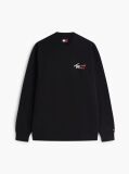 Black Logo Regular Crew Neck Sweatshirt  Men