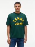 Green Classic Logo Oversized Jersey T-Shirt  Men