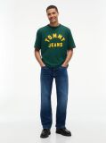 Green Classic Logo Oversized Jersey T-Shirt  Men