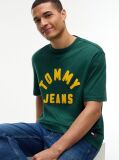 Green Classic Logo Oversized Jersey T-Shirt  Men