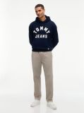 Blue Classic Logo Relaxed Fleece Hoody  Men