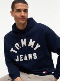 Blue Classic Logo Relaxed Fleece Hoody  Men