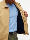 Beige Peached Twill Harrington Jacket  Men