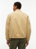 Beige Peached Twill Harrington Jacket  Men