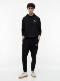 Black Signature Logo Cuffed Joggers  Men