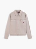 Brown Textured Herringbone Oversized Overshirt  Men