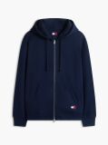 Μπλε Άνετο Hoody Με Φερμουάρ Και Λογότυπο  Άνδρες