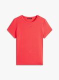 Red Essential Slim Rib-Knit T-Shirt  Women
