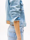 Denim Denim Trucker Τζάκετ Με Ξεθωριασμένο Εφέ Και Κανονική Εφαρμογή  Γυναίκες