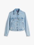 Denim Denim Trucker Τζάκετ Με Ξεθωριασμένο Εφέ Και Κανονική Εφαρμογή  Γυναίκες