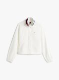 Beige Logo Collar Water Repellent Jacket  Women