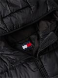 Black Slim Hooded Padded Jacket  Women