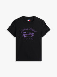 Black Regular Essential Logo Tee  Women