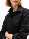 Black Poplin Mini Shirt Dress  Women