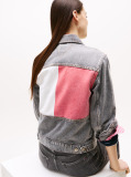 Denim Denim Trucker Τζάκετ Με Colour-Block Λογότυπο  Γυναίκες