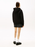Μαύρο Άνετο Hoody Με Σημαία  Γυναίκες