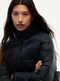 Black Packable Hood Relaxed Puffer Jacket  Women