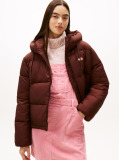 Brown Water Repellent Ripstop Hooded Puffer Jacket  Women