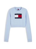 Μπλε Πουλόβερ Σε Slim Γραμμή Με Σημαία Tommy  Γυναίκες