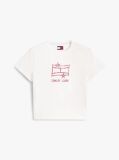 Μπεζ Κοντομάνικο T-Shirt Σε Κανονική Γραμμή Με Λογότυπο  Γυναίκες