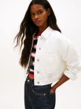 Denim Oversized Denim Τζάκετ Με Πίσω Λογότυπο  Γυναίκες