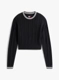 Black Flag Cable Knit Relaxed Jumper  Women
