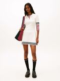 White Fit & Flare Polo Mini Dress  Women