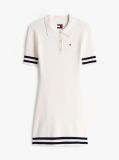 White Fit & Flare Polo Mini Dress  Women