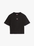 Black Boxy Badge Tee  Women