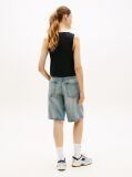Black Linen Blend Waistcoat  Women