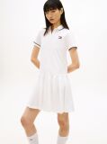 White Tommy Badge Pique Polo Dress  Women