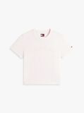 Άσπρο T-Shirt Σε Κανονική Γραμμή Με Tonal Λογότυπο  Γυναίκες