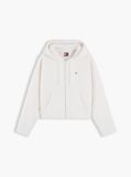 White Teddy Fleece Zip-Thru Hoody  Women