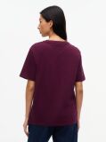 Μωβ T-Shirt Από Jersey Σε Άνετη Γραμμή Με Λογότυπο  Γυναίκες