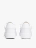 White Essential Retro Leather Basketball Trainers  Men